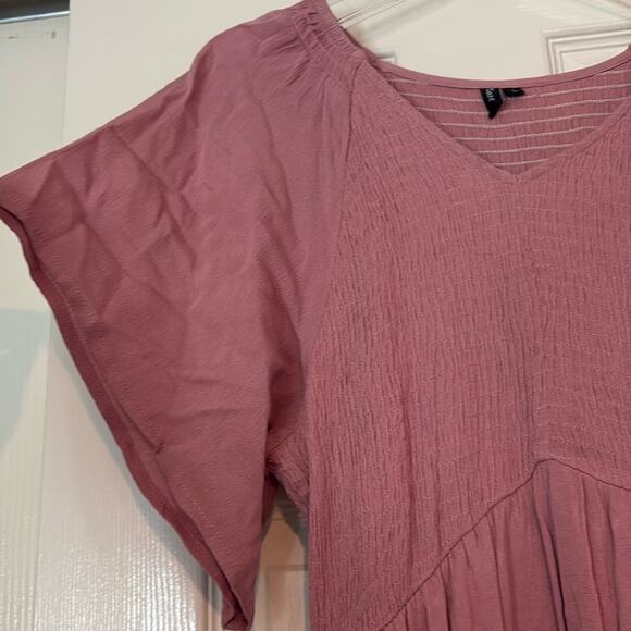 Zattacas Smocked Flutter Sleeve Prairie Dress - Picture 3 of 7